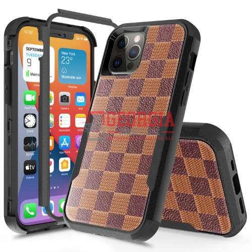 D601 Brown Iphone 13 Pro 6 1 Inch Fashion Case Protective Drop Proof 360 Degree Protection Georgia Phone Case Georgia Phone Case