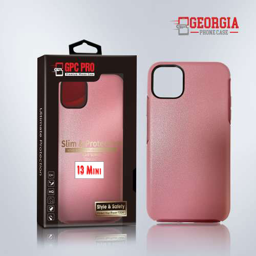 D8802 – Pink Apple iPhone 13 Mini 5.4 inch Slim & Protective Custom Phone case Drop Proof Tested Light Series, Retail Box Packaged- GPC PRO