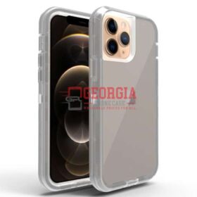 D12-Tinted Black Clear 6.7 inch iPhone 14 Plus/ iphone 15 Plus Robot Hard Case Heavy Duty Back Cover - Georgia Phone Case