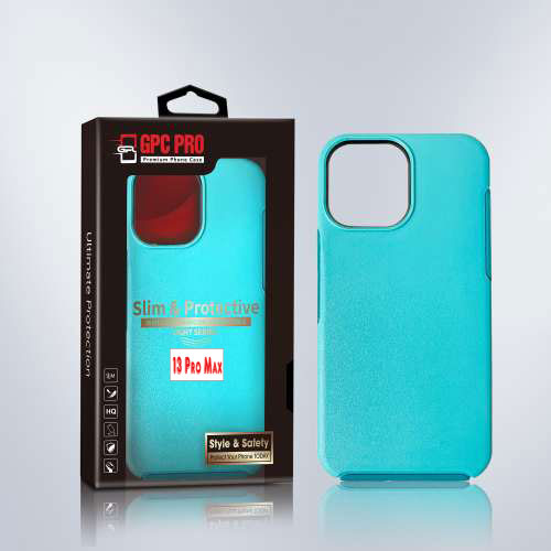 D8805 – Sky Blue Apple iPhone 13 Pro Max 6.7 inch Slim & Protective Custom Phone case Drop Proof Tested Light Series, Retail Box Packaged- GPC PRO