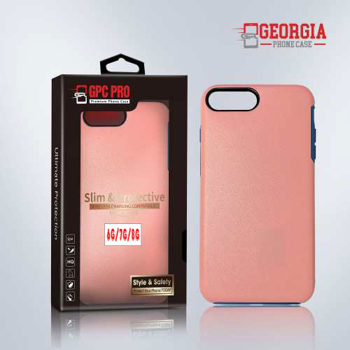 D8802 – Pink Apple iPhone 7/8/SE 2022/2020 4.7 inch Slim & Protective Custom Phone case Drop Proof Tested Light Series, Retail Box Packaged- GPC PRO
