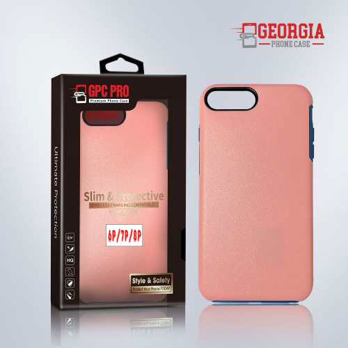D8802 – Pink Apple iPhone 7 Plus/8 Plus 5.5 inch Slim & Protective Custom Phone case Drop Proof Tested Light Series, Retail Box Packaged- GPC PRO