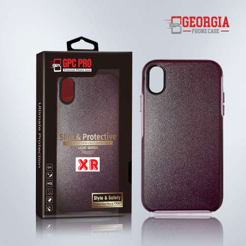 D8808 – Purple Apple iPhone XR 6.1 inch Slim & Protective Custom Phone case Drop Proof Tested Light Series, Retail Box Packaged- GPC PRO