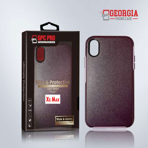 D8808 – Purple Apple iPhone XS Max 6.5 inch Slim & Protective Custom Phone case Drop Proof Tested Light Series, Retail Box Packaged- GPC PRO