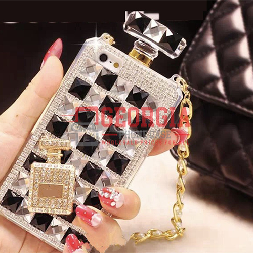 D38-Luxury Pink Diamond 5.4inch iPhone 12 Mini Bling 2 in 1 Shockproof TPU  Case Glitter Hard Back Cover - Georgia Phone Case