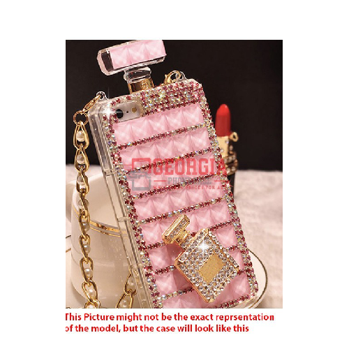 D139-Pink Perfume Bottle For 5.4inch iPhone 12 Mini Bling Sparkle Diamond  Cellphone Cover Case - Georgia Phone Case