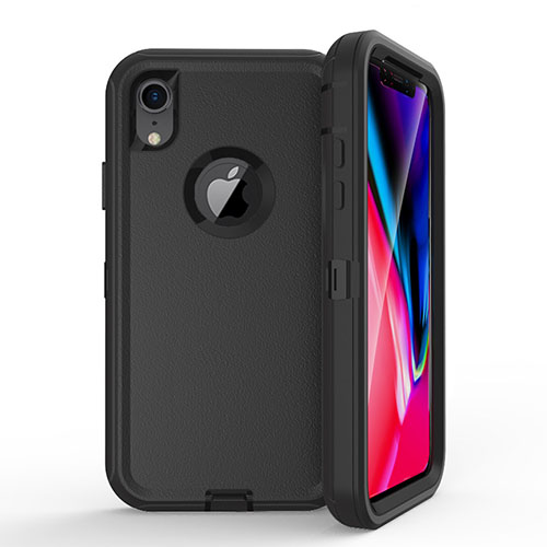 Sale! D365 – Black iPhone XR 6.1 inch 3 in 1 Hybrid Robot Hard Case Heavy Duty Back Cover Defender Style (No Clip) NCO – Georgia Phone Case