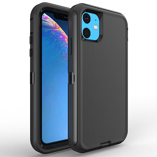 Sale! D365 – Black iPhone 11 6.1 inch 3 in 1 Hybrid Robot Hard Case Heavy Duty Back Cover Defender Style (No Clip) NCO – Georgia Phone Case