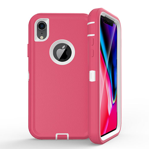 Sale! D367 – Pink iPhone XR 6.1 inch 3 in 1 Hybrid Robot Hard Case Heavy Duty Back Cover Defender Style (No Clip) NCO – Georgia Phone Case