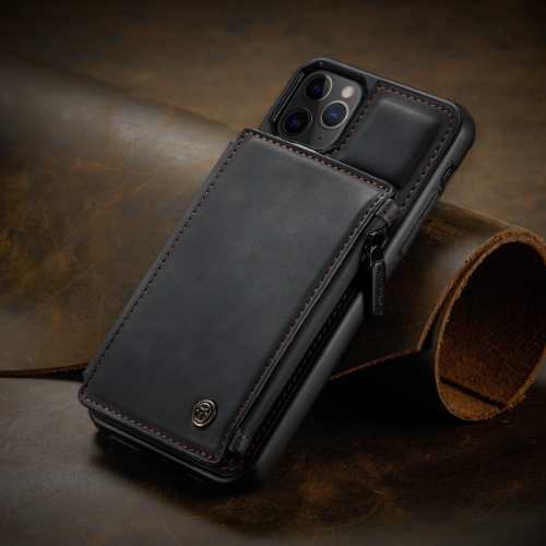 D347 – iPhone 12 Pro Max 6.7inch Luxury Leather Flip Case For With RFID Zipper Credit Card Slot Wallet Cover – Georgia Phone Case