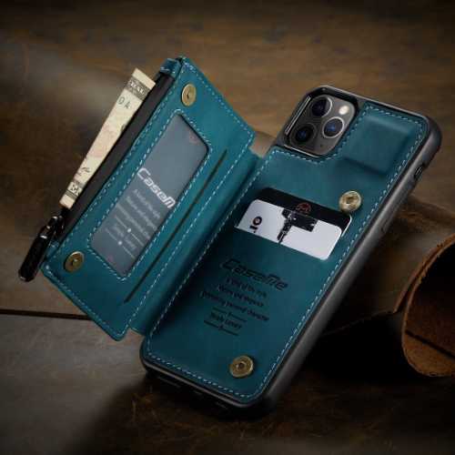 D351 – iPhone 13 Pro 6.1inch Luxury Leather Flip Case For With RFID Zipper Credit Card Slot Wallet Cover – Georgia Phone Cas