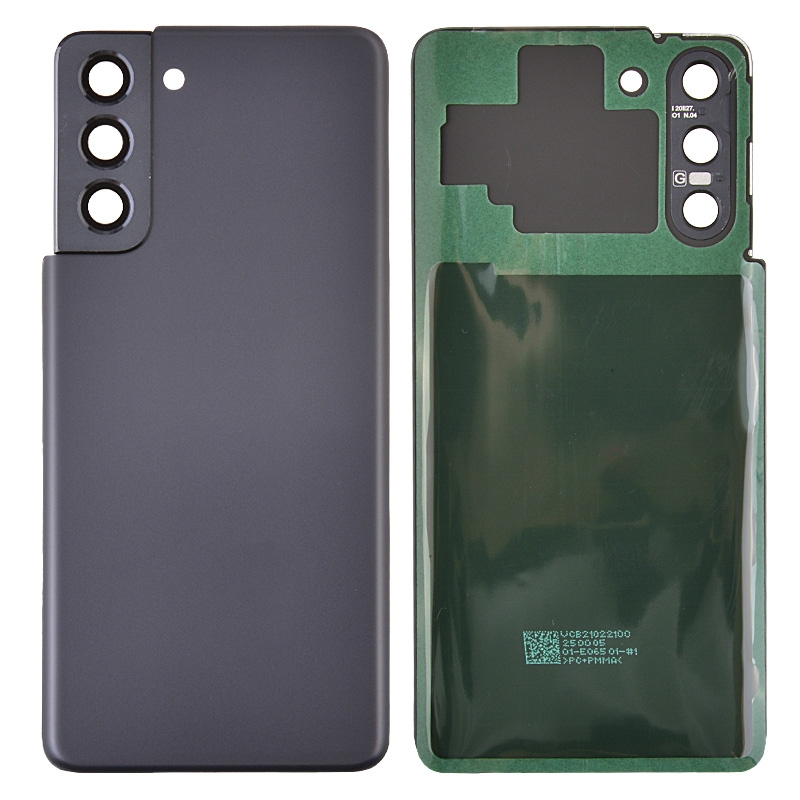 D15800 – Gray Back Cover with Camera Glass Lens and Adhesive Tape for Samsung Galaxy S21 5G – Georgia Phone Case