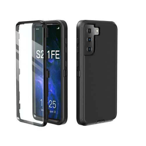 D365 – Black Galaxy S21FE 5G 6.4 inch 2 in 1 Hybrid Robot Hard Case Heavy Duty Back Cover Defender Style (No Clip) NCO – Georgia Phone Case