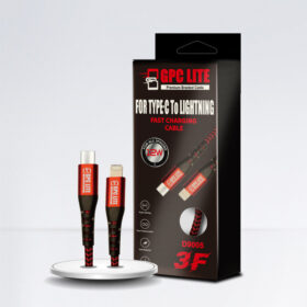 D9005 - 3FT TYPE C-Lightning , USB-C to Lightning 3A Premium Braided Fast Charging Charger Cable for iPhone 13 Promax, 12,11,8Plus, Cellphone Repair Store, Gas Station, Grocery Stores - GPC LITE