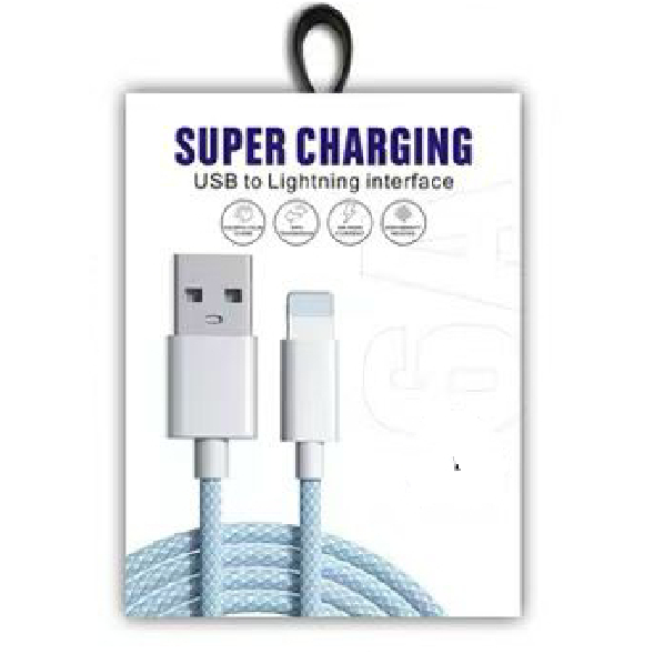D9001 – 3FT iPhone USB to Lightning 3A Premium Braided Fast Charging Charg…