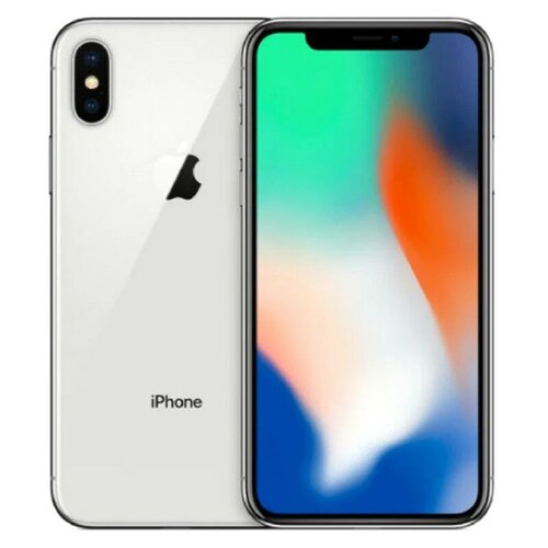 D95003 – Pre-Owned Grade B+ Silver Apple iPhone X 5.8 Inch Unlocked  CDMA/GSM A1865 64GB – Georgia Pre-Owned Device