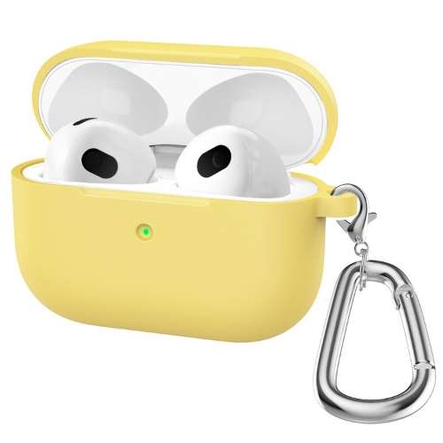 D37-Yellow Apple AirPod 3rd Gen With Case Pouch With Anti-dust Plug key chain Shockproof – Georgia Phone Case
