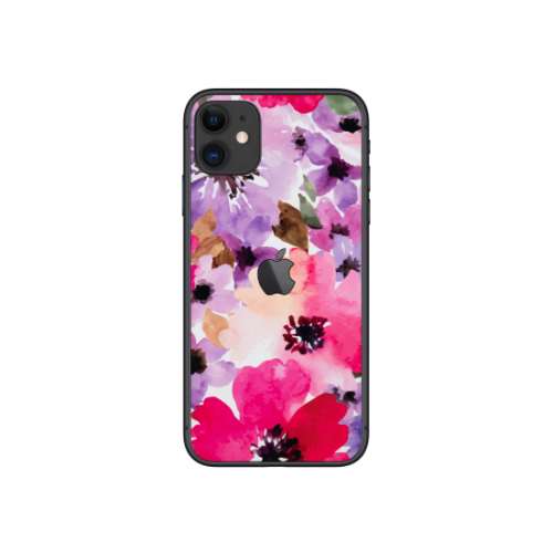 D56- ScreenFilm™ Nature Series Back Skin – Phone (One Size Fits All) – Pastel Floral – (This item will ship separately from another warehouse)