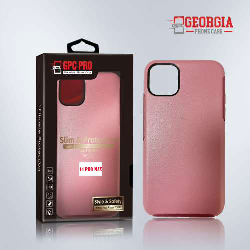 D8802 – Pink Apple iPhone 14 (Pro Max) (6.7inch) Slim & Protective Custom Phone case Drop Proof Tested Light Series, Retail Box Packaged- GPC PRO