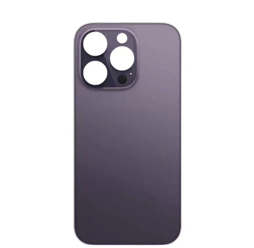 D1602 Purple Big Hole iPhone 14 Pro 6.1 inch Rear Battery Glass Cover Back Door Premium Quality – Georgia Phone Case