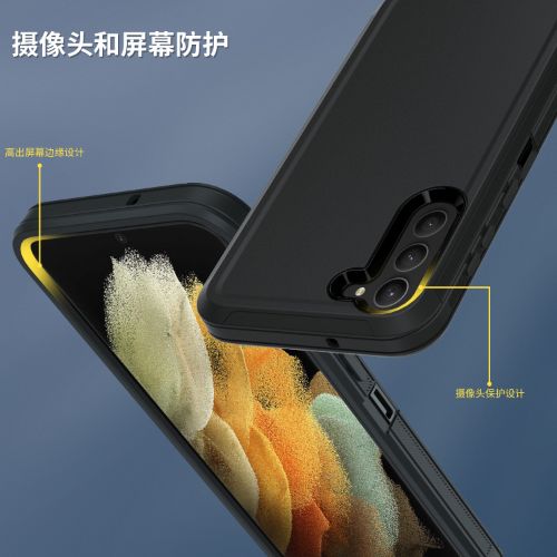 D365 – Black Samsung Galaxy A54 Ultra 6.4 inch 2 in 1 Hybrid Robot Hard Case H…