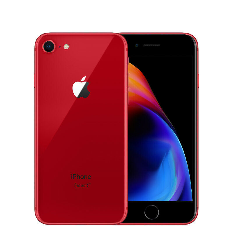 D90033 – Pre-Owned Grade B Red Apple iPhone 8 4.7 inch Unlocked CDMA GSM A1863 64GB – Georgia Pre-Owned Device