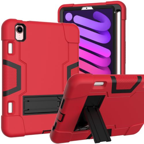 D4-Red 8.3inches iPad iPad Mini 6 2021 Hybrid Robot Tablet Hard Case Heavy Duty Back Cover – Georgia Phone Case