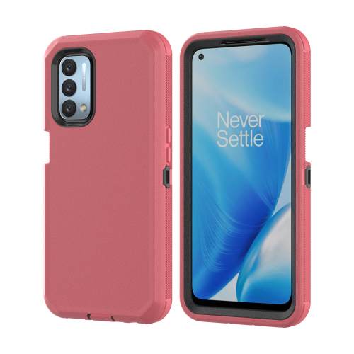 D366 – Red One Plus Nord N200 5G 6.49 inch 2 in 1 Robot Hard Case Heavy Duty B…