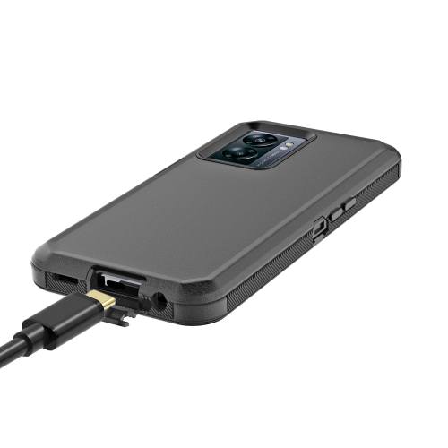 D365 - Black One Plus Nord N300 5G(OPPO A77 5G/ OPPO K10 5G) 6.56 inch 2 in 1 Robot Hard Case Heavy Duty Back Cover (No Clip) – Georgia Phone Case - Image 4