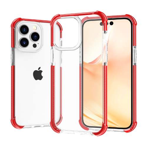 D462 – Orange Clear Apple iPhone 15 Pro Max 6.7 inch Colored Edges –…