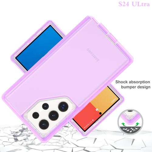 D14-Tinted Purple Clear 6.78inch Samsung Galaxy S24 Ultra Robot Hard Case Heavy Duty Back Cover - Georgia Phone Case - Image 2