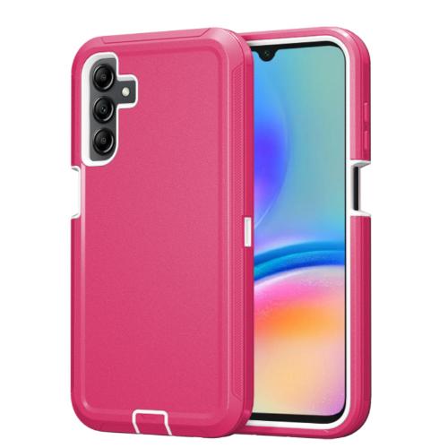 D367 – Pink Samsung Galaxy S24 FE 5g 6.5 inches 2 in 1 Hybrid Robot Hard Case Heavy Duty Back Cover Defender Style – Georgia Phone Case