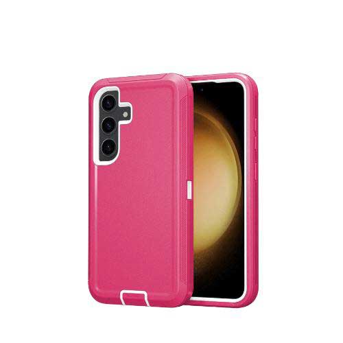 D367 – Pink Galaxy S24 Plus 6.8 inches 2 in 1 Hybrid Robot Hard Case Heavy Duty Back Cover Defender Style – Georgia Phone Case