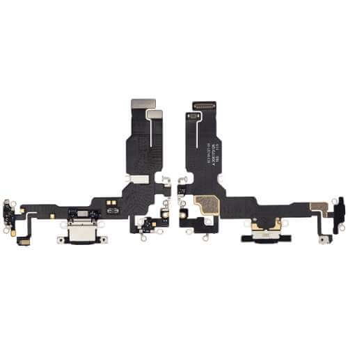 D81468 – Black Charging Port Flex Cable Compatible For iPhone 15  – …