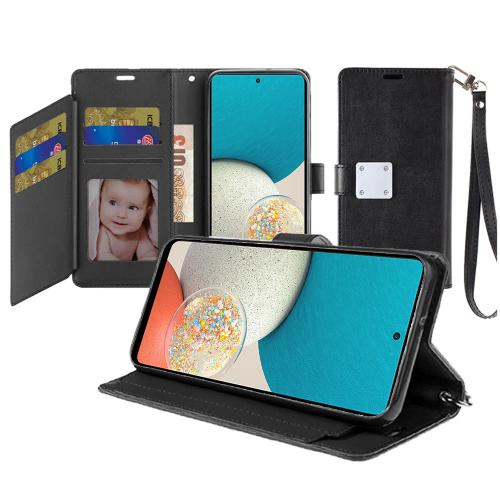D730- Black iPhone 15 Wallet ID Card Holder Case Cover – Georgia Phone Case