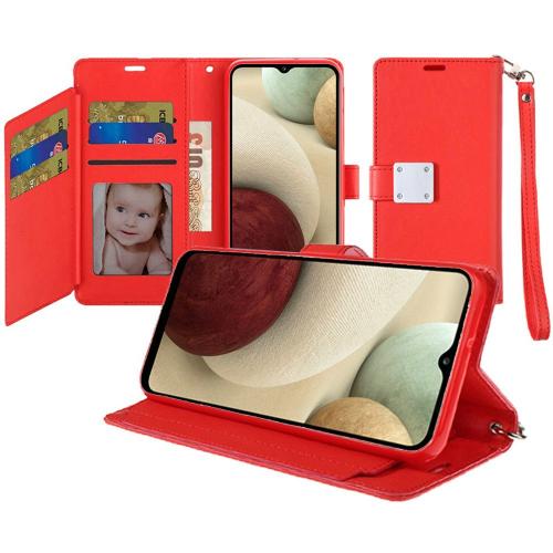 D731- Red iPhone 15 Plus Wallet ID Card Holder Case Cover – Georgia Phone Case