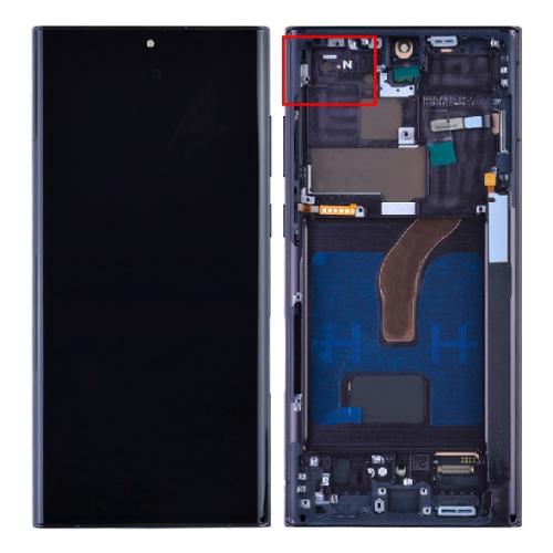 D49126 Phantom Black Samsung Galaxy S22 Ultra 5G S908 OLED Screen Digitizer with…