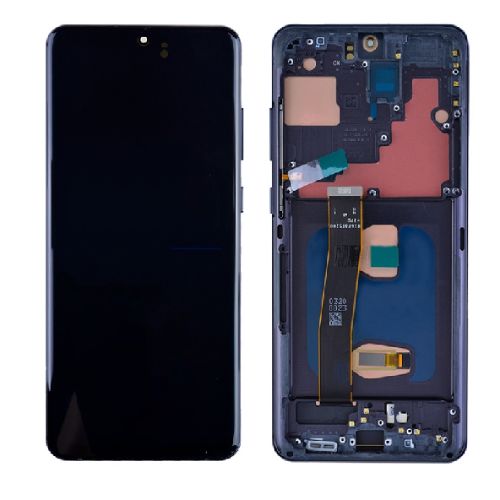 D5512 – Cosmic Black OLED Screen Digitizer with Frame Replacement for Samsung Galaxy S20 Ultra 5G G988U (Aftermarket)(Nearly 1:1 size) – Georgia Phone Case
