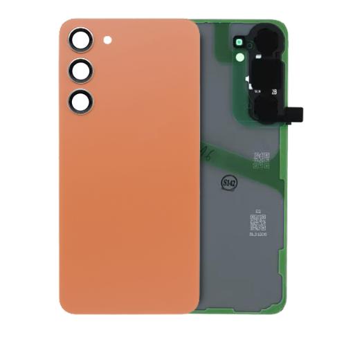 D2127 – Orange Back Door With Camera Lens For Samsung Galaxy S24 Plus 5G – Georgia Phone Case