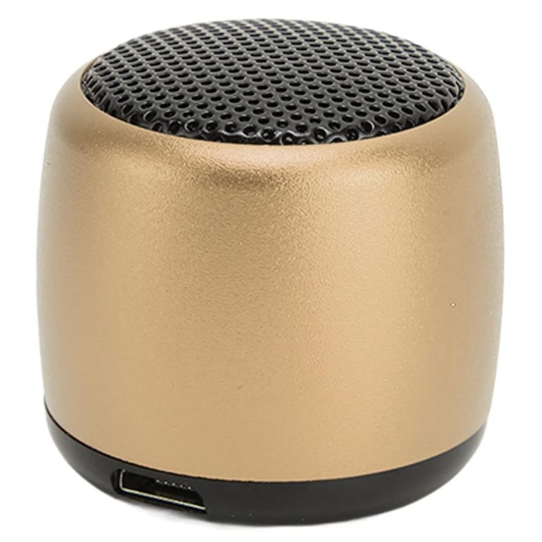 D33-Gold Aluminum Mini Alloy Stereo Wireless Bluetooth Speaker – Georgia Phone Case