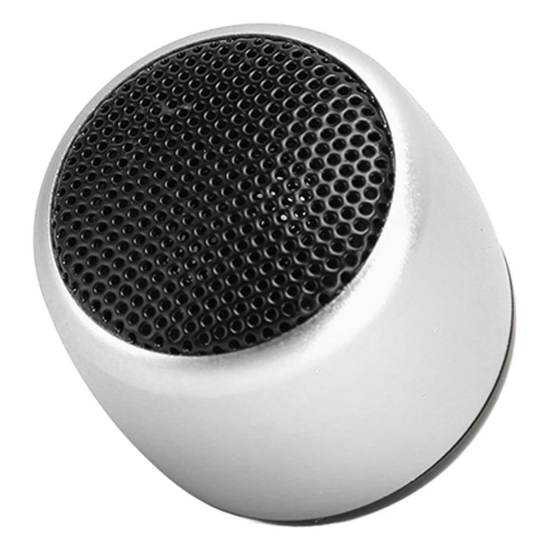 D34-Silver Aluminum Mini Alloy Stereo Wireless Bluetooth Speaker – Georgia Phone Case