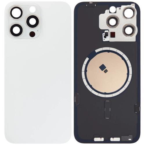 D58361 – White Titanium Back Glass With Steel Plate With MagSafe Magnet Pr…
