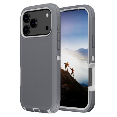 D364 – Grey iPhone 17 Air 6.6 inch 3 in 1 Robot Hard Case Heavy Duty Back …