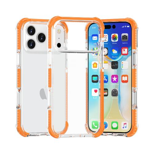 D465 – Orange iPhone 17 Pro Max 6.9 inch Acrylic Tough 2.5mm Transparent S…