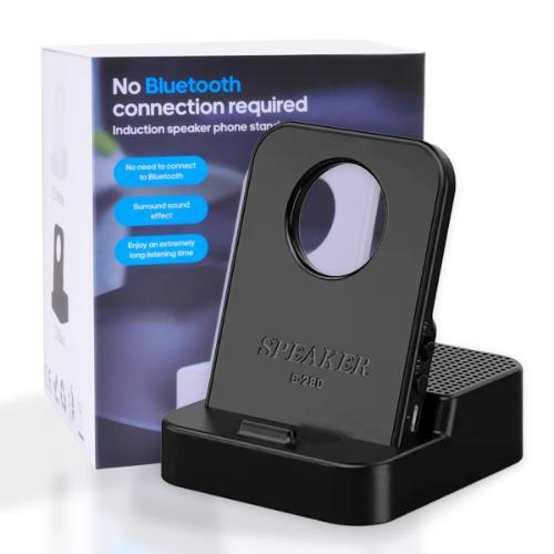 D551 – Black 3-in-1 Bluetooth Speaker with Phone Holder and 360° Surround…