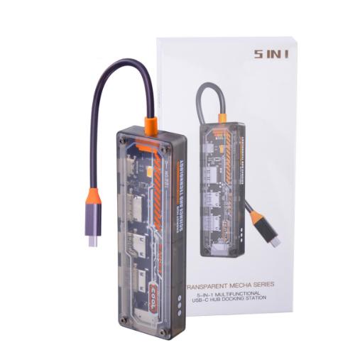 D992 – 4 Ports Multi-Port Hub with a USB C Power Port, USB Type C to USB 4…