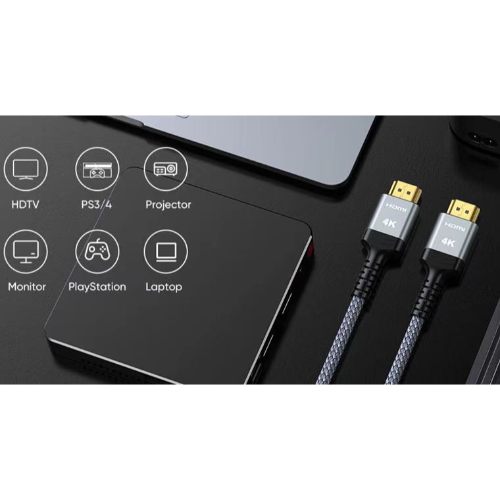D90230 – 4K Supported Premium HDMI Cable for TV, Monitor & Gaming &#8…